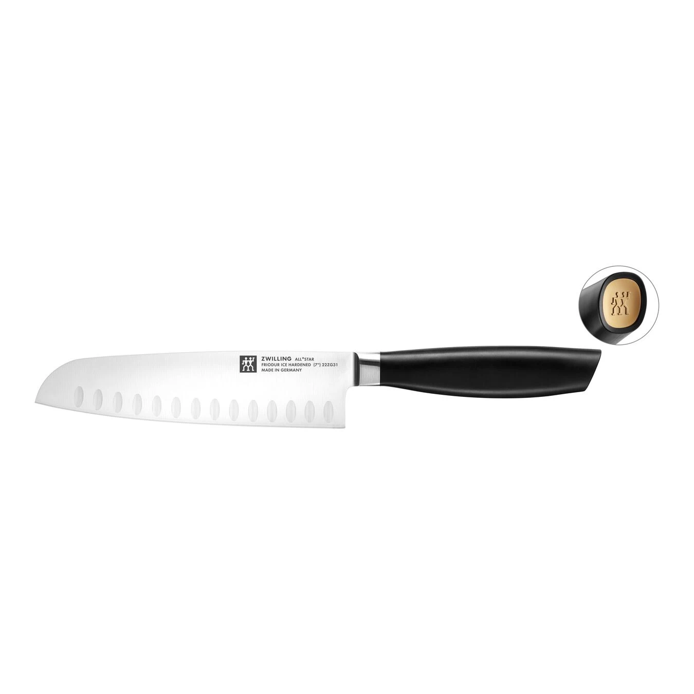 Zwilling Coltello Santoku 18 Cm, Oro Opaco