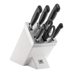 Zwilling Set Di Coltelli Con Ceppo Con Sistema Autoaffilante - 7-pz., Bianco