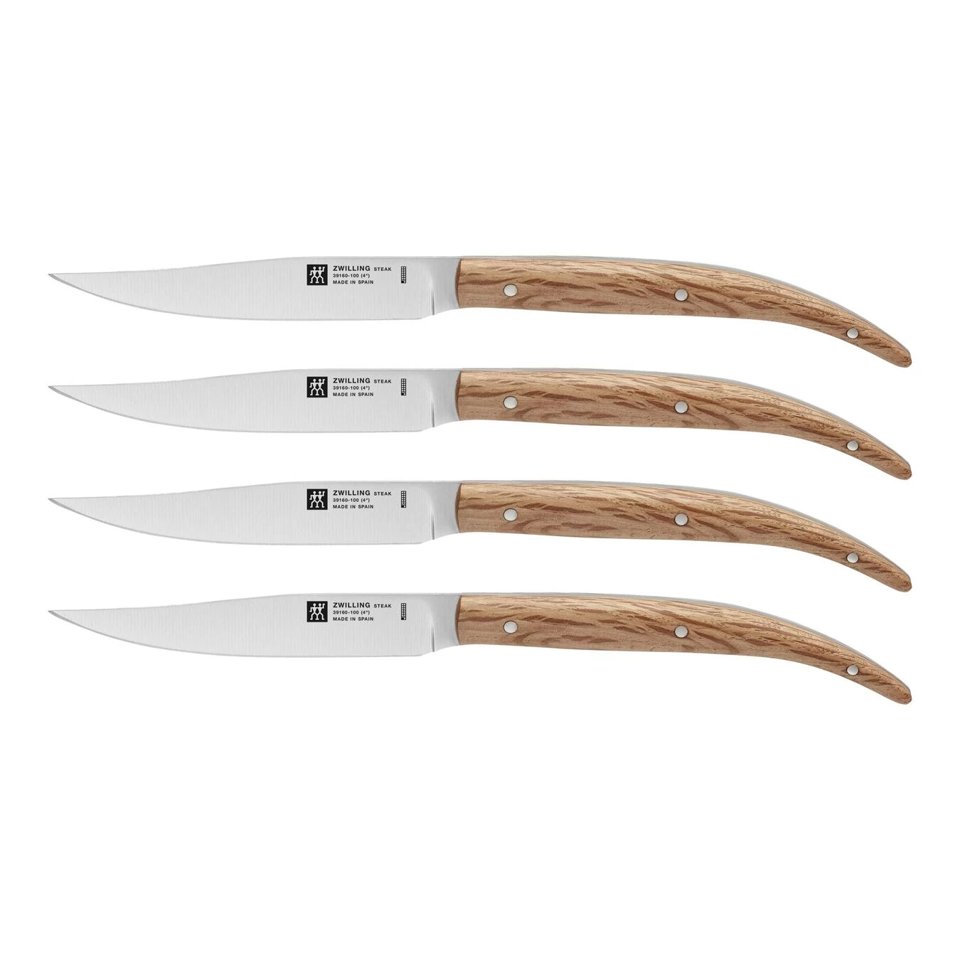 Zwilling Set Da Bistecca Liscio, Naturale