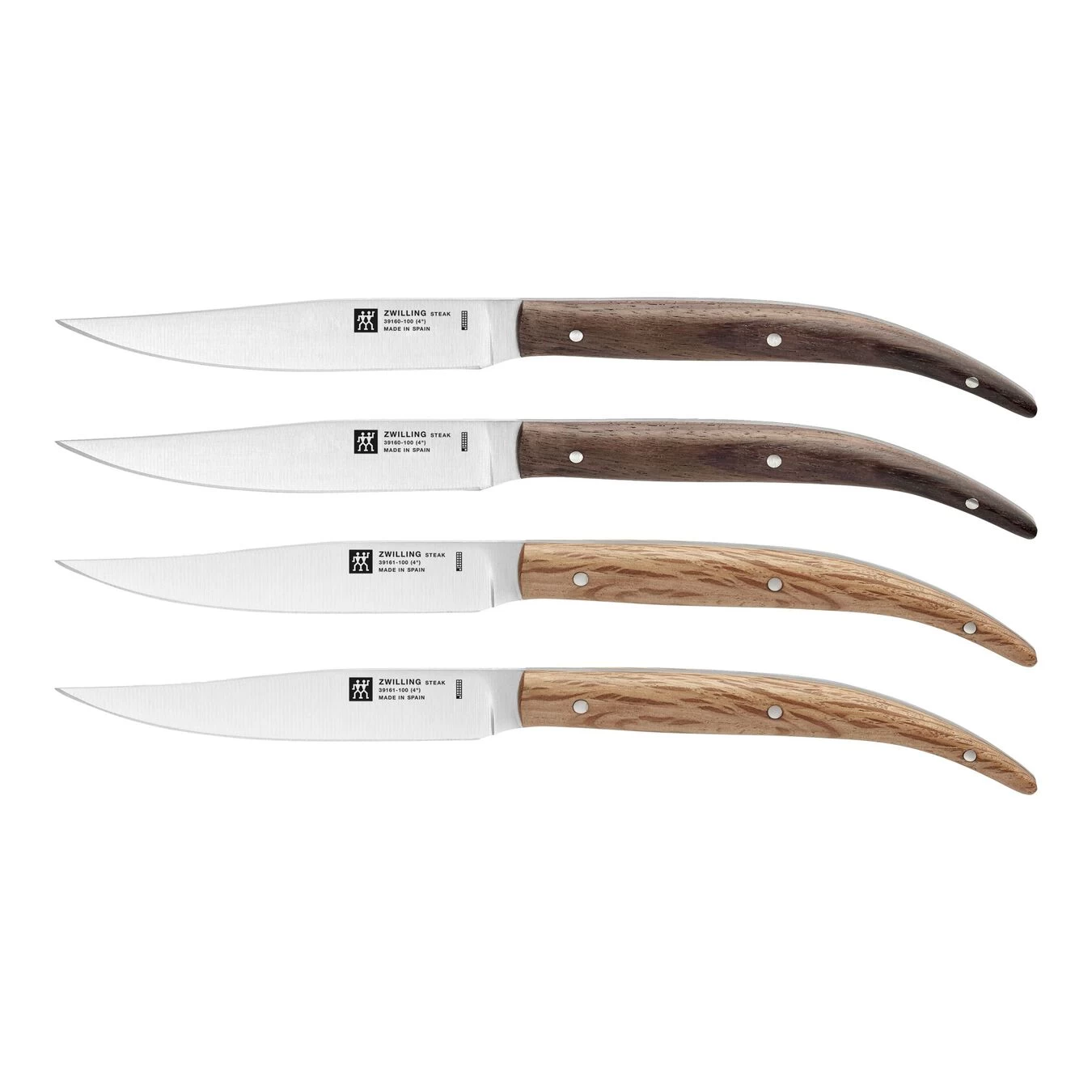 Zwilling Set Da Bistecca Liscio, Marrone