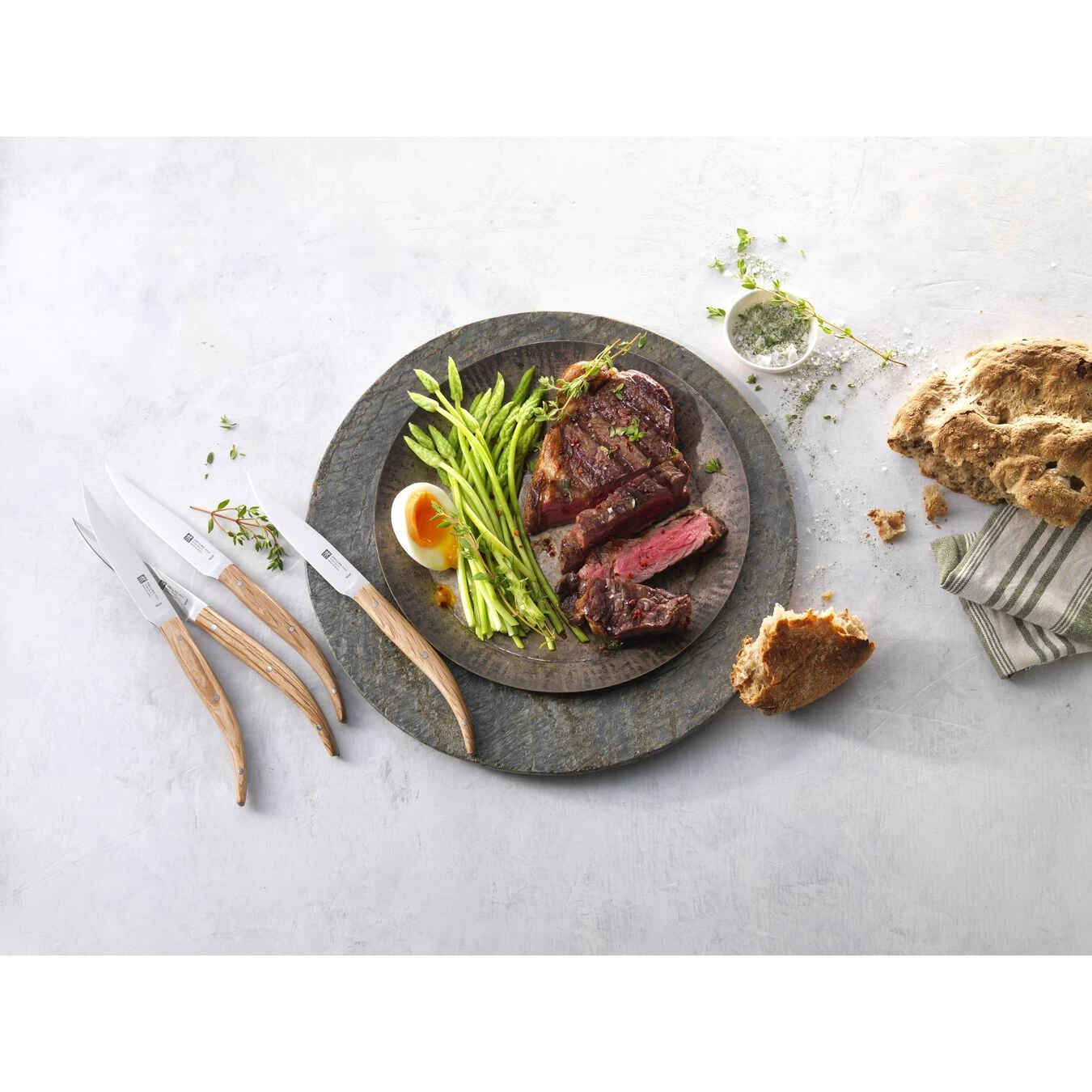 Zwilling Set Da Bistecca Liscio, Naturale - immagine 3