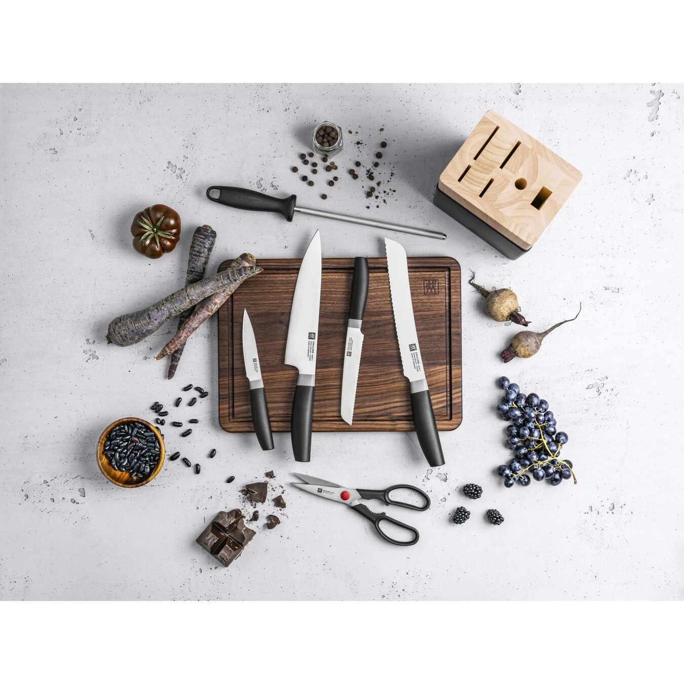 Zwilling Set Di Coltelli Con Ceppo - 7-pz., Nero - immagine 4